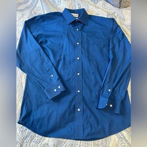 Saddlebred Blue Button Down Dress Shirt